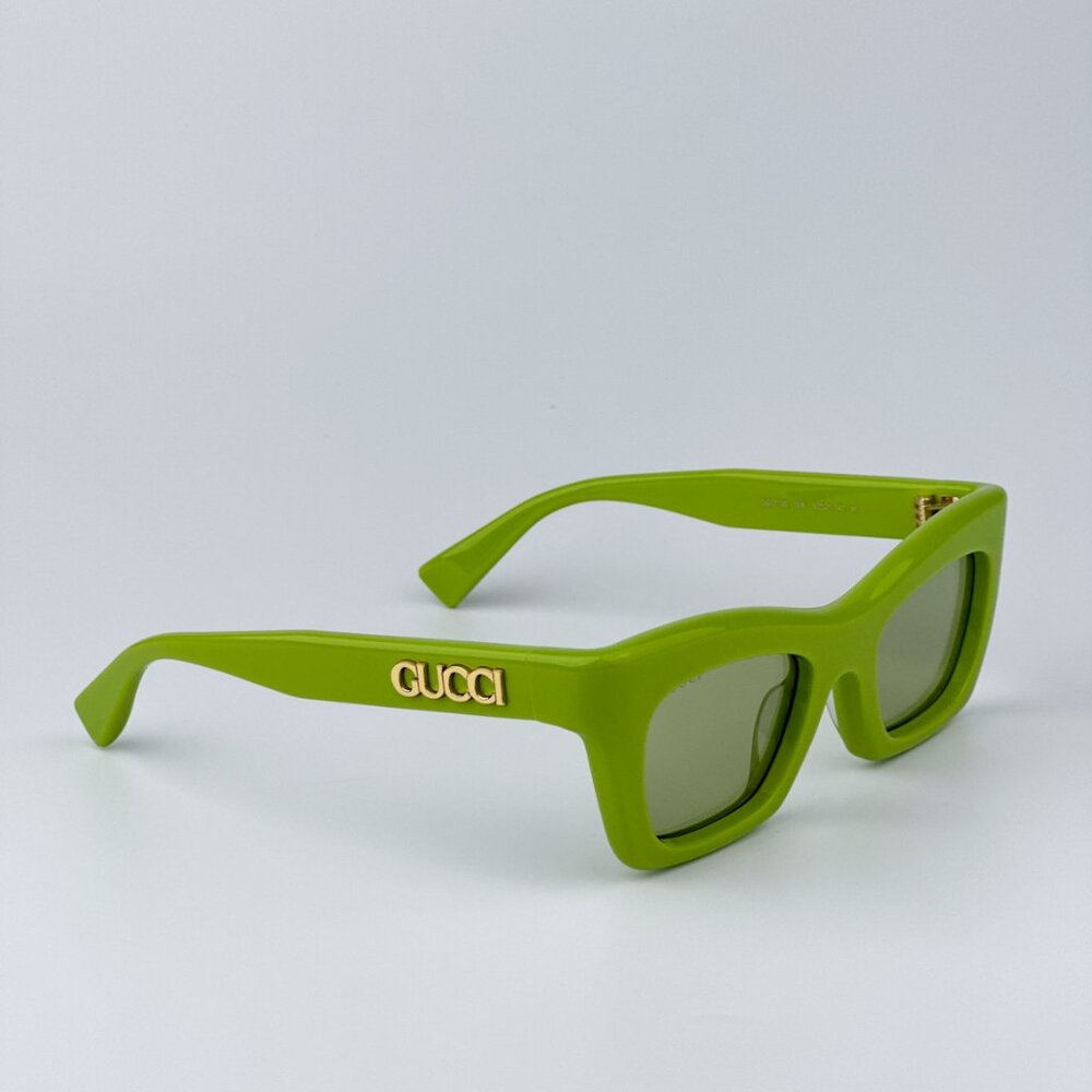 Gucci Women BRAND NEW Sunglasses Green Cat Eye GG1773S 006 - Picture 4 of 9